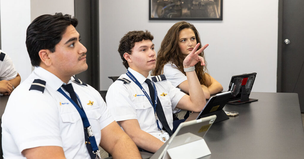 Professional Pilot Program Airline Academy Students