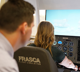American Flyers Frasca flight simulator